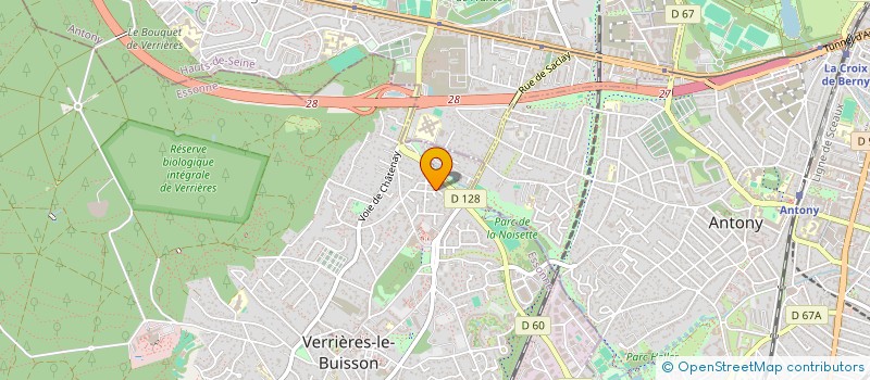 localisation de l'entreprise SCI AMRAM & ASSOCIES à VERRIERES-LE-BUISSON