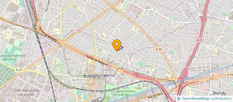 localisation de l'entreprise SCI AMRANI  BOBIGNY