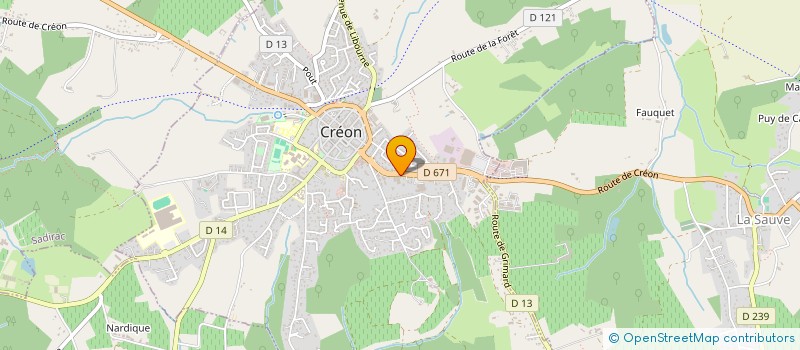 localisation de l'entreprise SCI AMRB  CREON