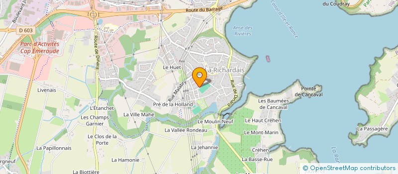 localisation de l'entreprise SCI AMROS  LA RICHARDAIS