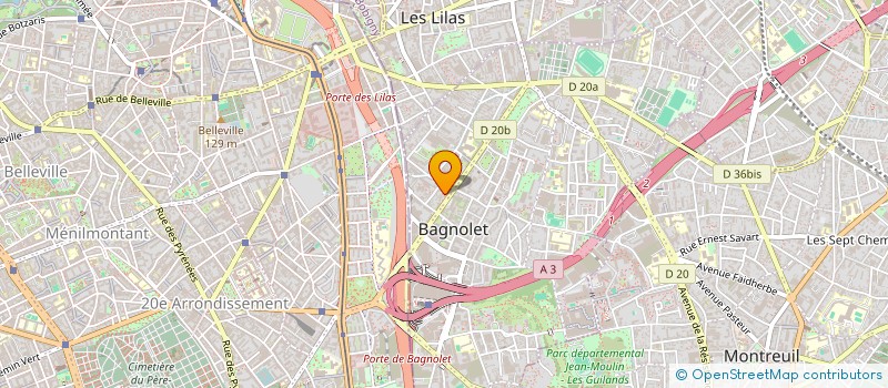 localisation de l'entreprise SCI AMRS  BAGNOLET