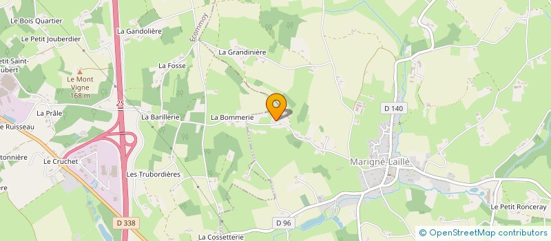 localisation de l'entreprise SCI AMS  MARIGNE LAILLE