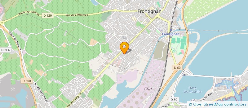 localisation de l'entreprise SCI AMS à FRONTIGNAN