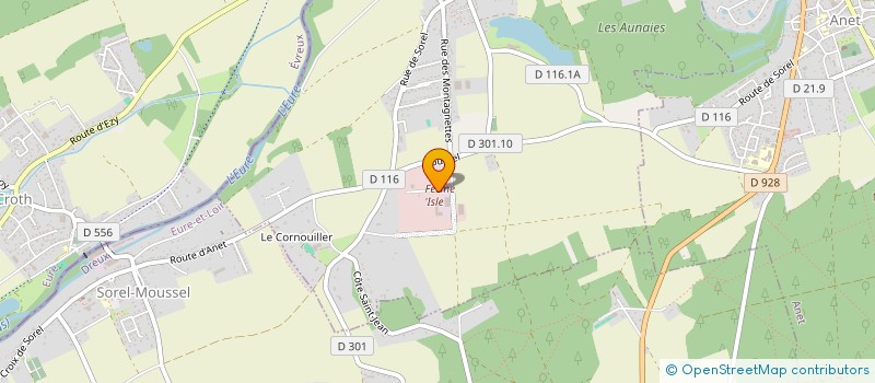 localisation de l'entreprise SCI AMS à SAUSSAY