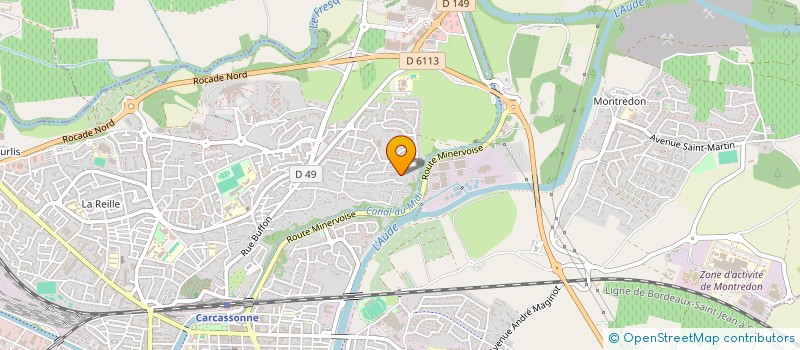 localisation de l'entreprise SCI AMS à CARCASSONNE