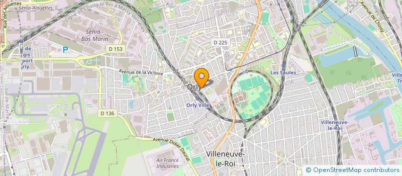 localisation de l'entreprise SCI AMS  ORLY