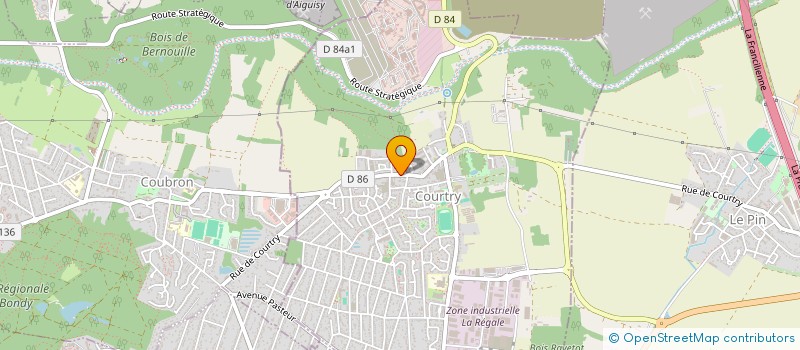 localisation de l'entreprise SCI AMS  COURTRY