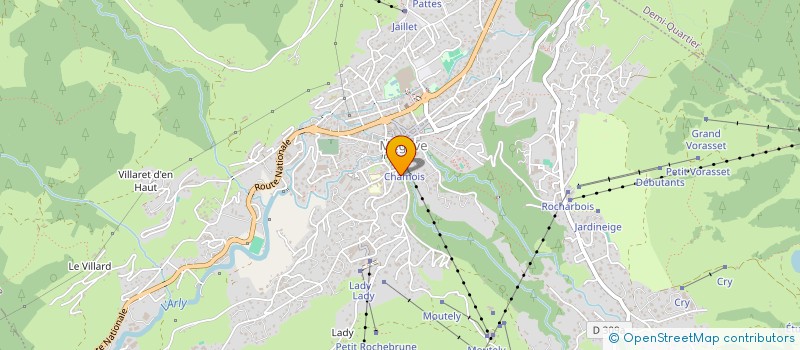 localisation de l'entreprise SCI AMS  MEGEVE