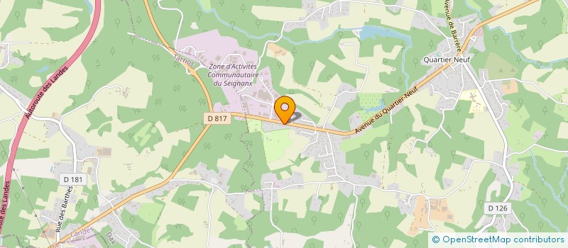 localisation de l'entreprise SCI AMS HABITAT  SAINT-MARTIN-DE-SEIGNANX