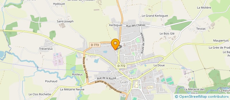 localisation de l'entreprise SCI AMSAR  GUER