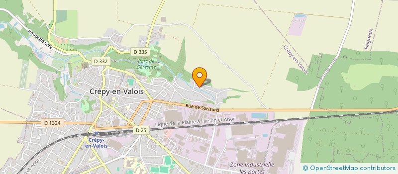 localisation de l'entreprise SCI AMSL  CREPY-EN-VALOIS