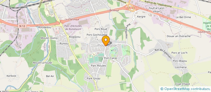 localisation de l'entreprise SCI AMT  PLOUMAGOAR