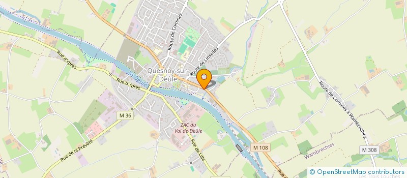 localisation de l'entreprise SCI AMT à QUESNOY-SUR-DEULE