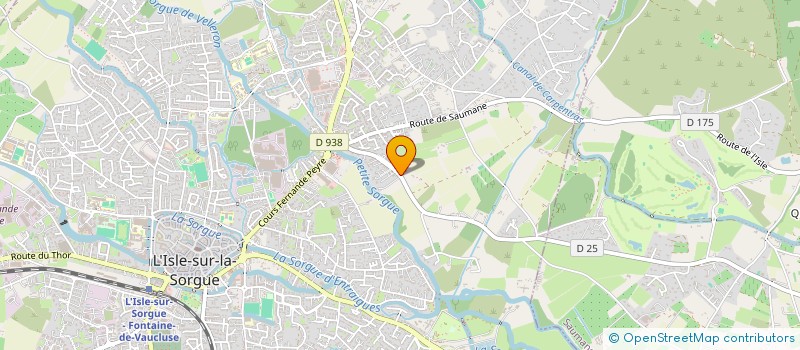 localisation de l'entreprise SCI AMT  L'ISLE-SUR-LA-SORGUE