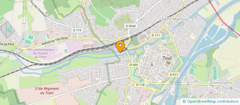 localisation de l'entreprise SCI AMT54  TOUL