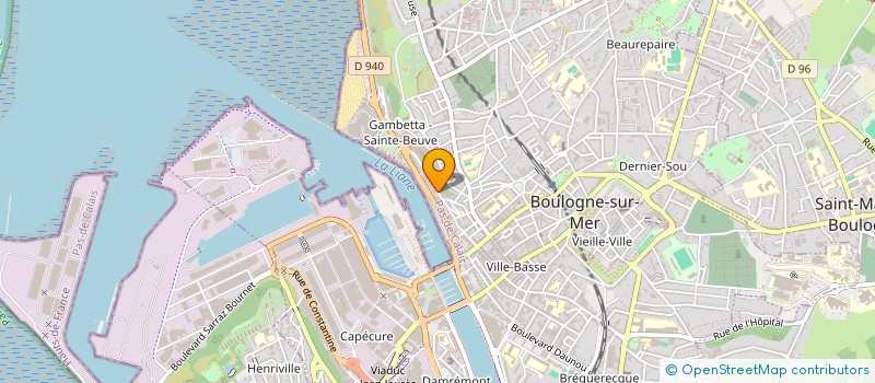 localisation de l'entreprise SCI AMTD  BOULOGNE-SUR-MER