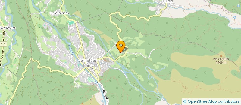 localisation de l'entreprise SCI AMTEO  VERNET-LES-BAINS