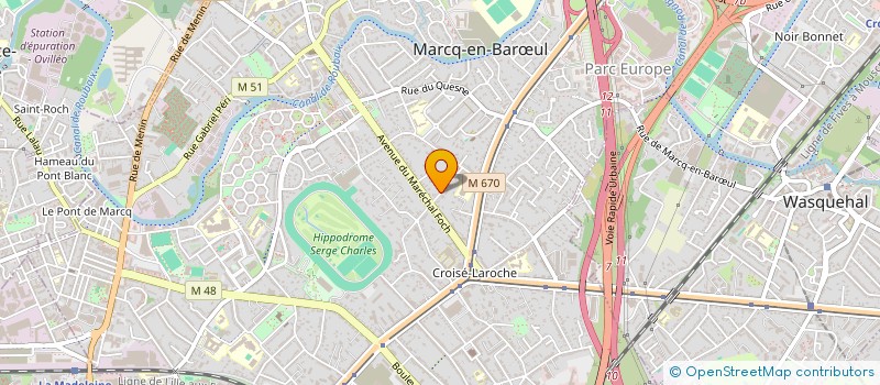 localisation de l'entreprise SCI AMTH à MARCQ-EN-BARŒUL