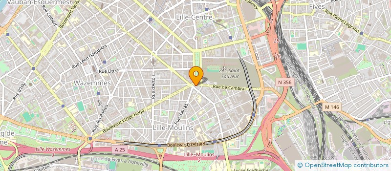 localisation de l'entreprise SCI AMV LEBAS à LILLE