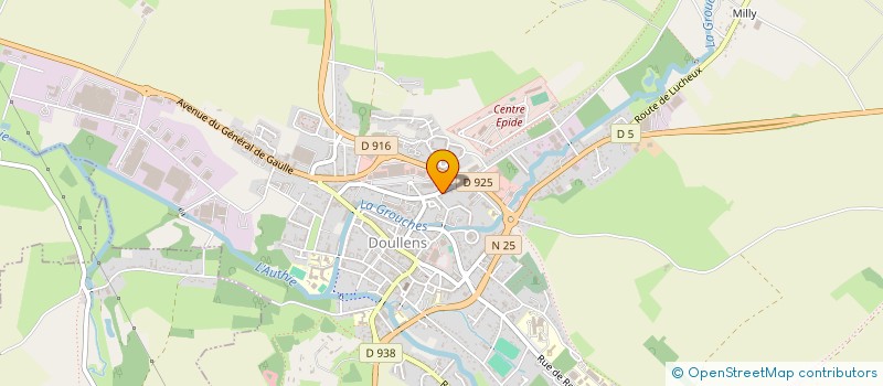 localisation de l'entreprise SCI AMVM  DOULLENS