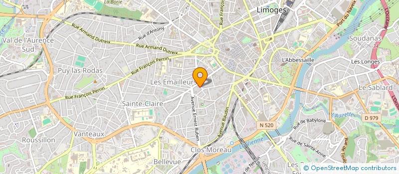 localisation de l'entreprise SCI AMVP CHATELAILLON à LIMOGES
