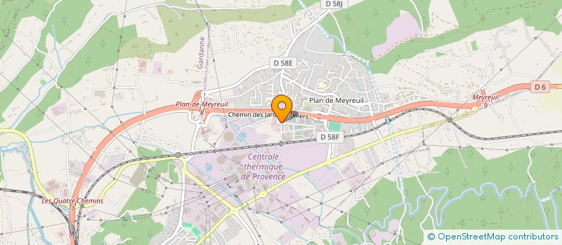 localisation de l'entreprise SCI AMVR  MEYREUIL