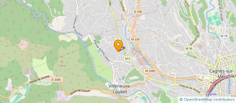 localisation de l'entreprise SCI AMYBELT à VILLENEUVE-LOUBET