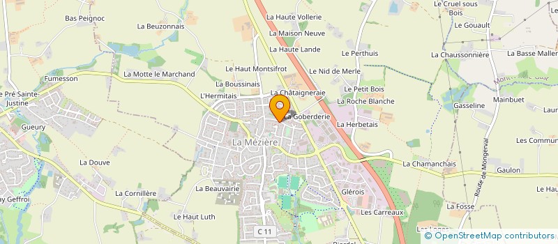 localisation de l'entreprise SCI AMYE  LA MEZIERE