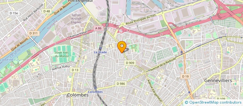 localisation de l'entreprise SCI AMYF  COLOMBES