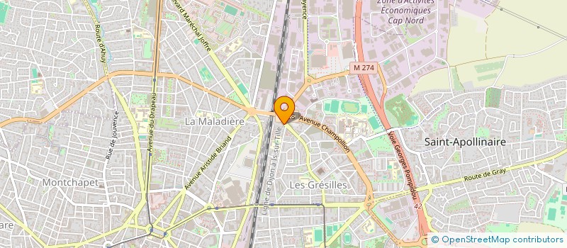 localisation de l'entreprise SCI AMYTIS à DIJON