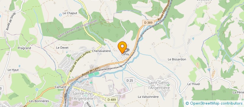 localisation de l'entreprise SCI AMZONE IMO  SAINT-GENIS-L'ARGENTIERE