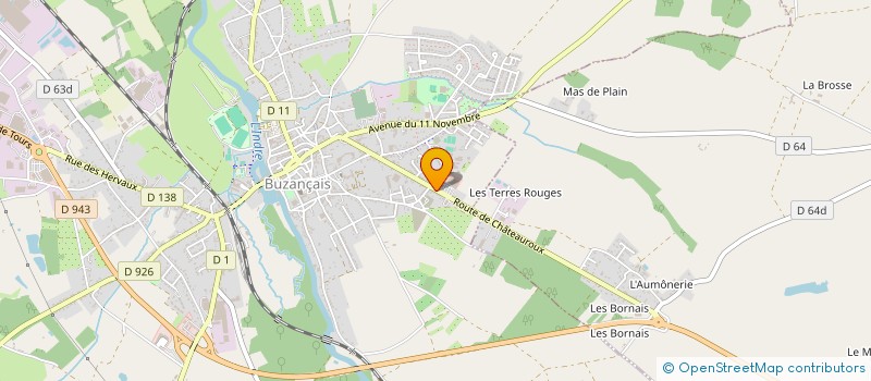 localisation de l'entreprise SCI AN 90 à BUZANCAIS