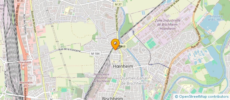 localisation de l'entreprise SCI AN ALSACE  HNHEIM