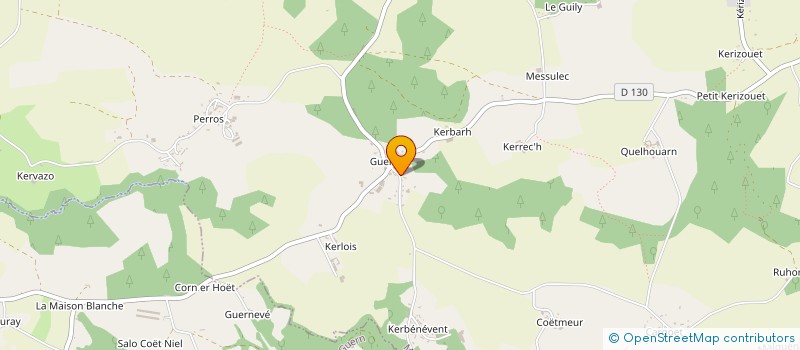 localisation de l'entreprise SCI AN ARZOURION  MALGUENAC