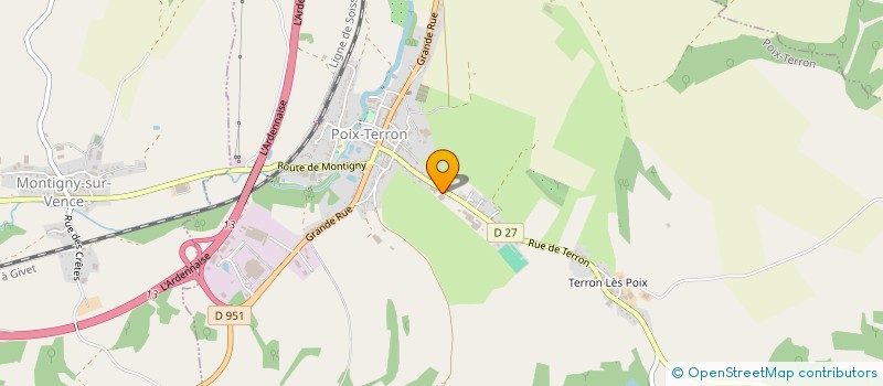 localisation de l'entreprise SCI AN CAR  POIX-TERRON