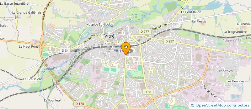 localisation de l'entreprise SCI AN.DEL.FABY  VITRE