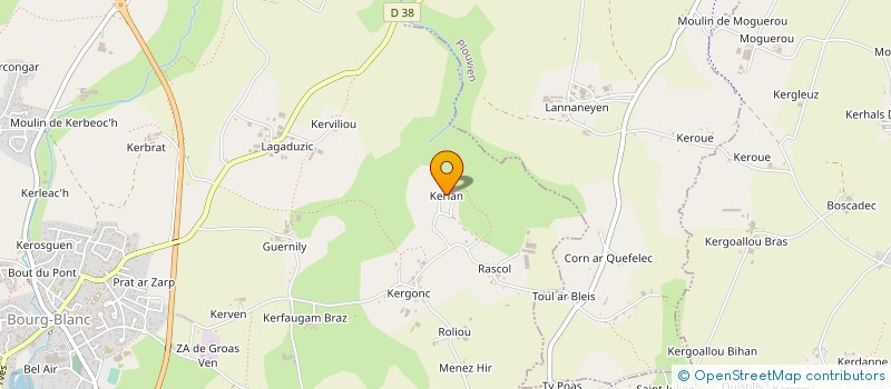 localisation de l'entreprise SCI AN HENT GWENN  BOURG-BLANC