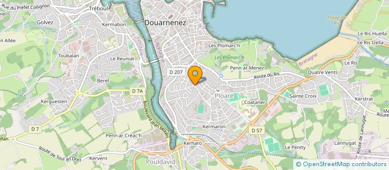 localisation de l'entreprise SCI AN TI BRAS  DOUARNENEZ