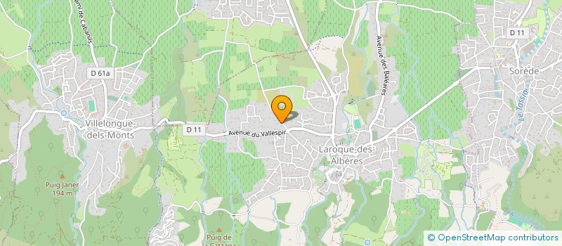 localisation de l'entreprise SCI ANA  LAROQUE-DES-ALBERES