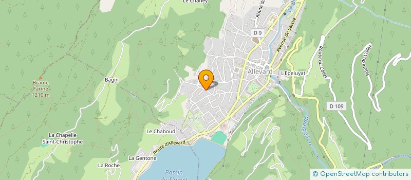 localisation de l'entreprise SCI ANA BEAUTE  ALLEVARD