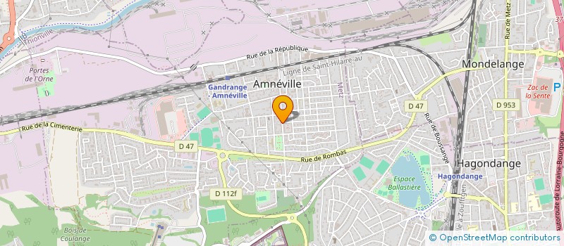 localisation de l'entreprise SCI ANA GESTION DES ROMAINS  AMNEVILLE