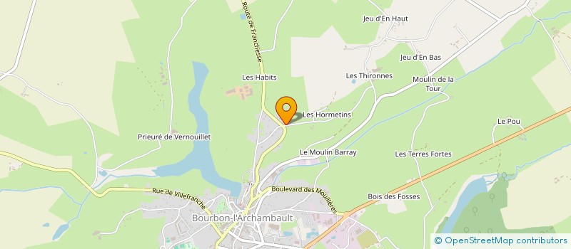 localisation de l'entreprise SCI ANA PHENIX  BOURBON-L'ARCHAMBAULT