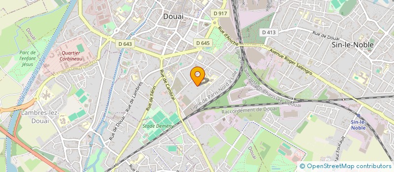 localisation de l'entreprise SCI ANABEL à DOUAI