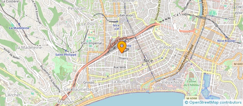 localisation de l'entreprise SCI ANABIOL à NICE