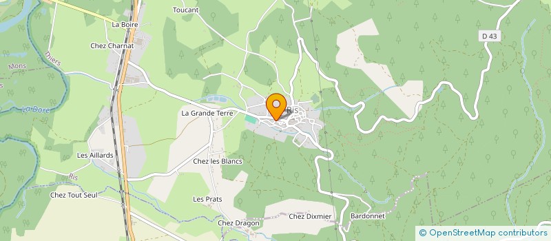 localisation de l'entreprise SCI ANABY  LACHAUX