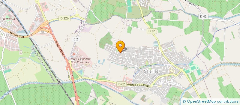 localisation de l'entreprise SCI ANACA  SALEILLES