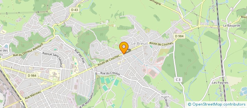 localisation de l'entreprise SCI ANACLE  LE BREUIL