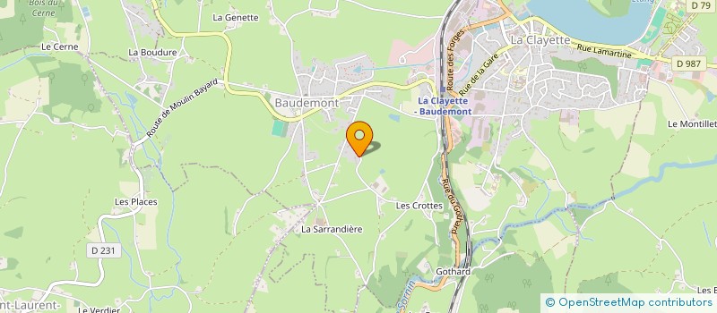 localisation de l'entreprise SCI ANADA  BAUDEMONT