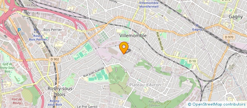localisation de l'entreprise SCI ANAE à VILLEMOMBLE