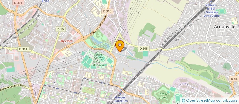 localisation de l'entreprise SCI ANAELLE à SARCELLES